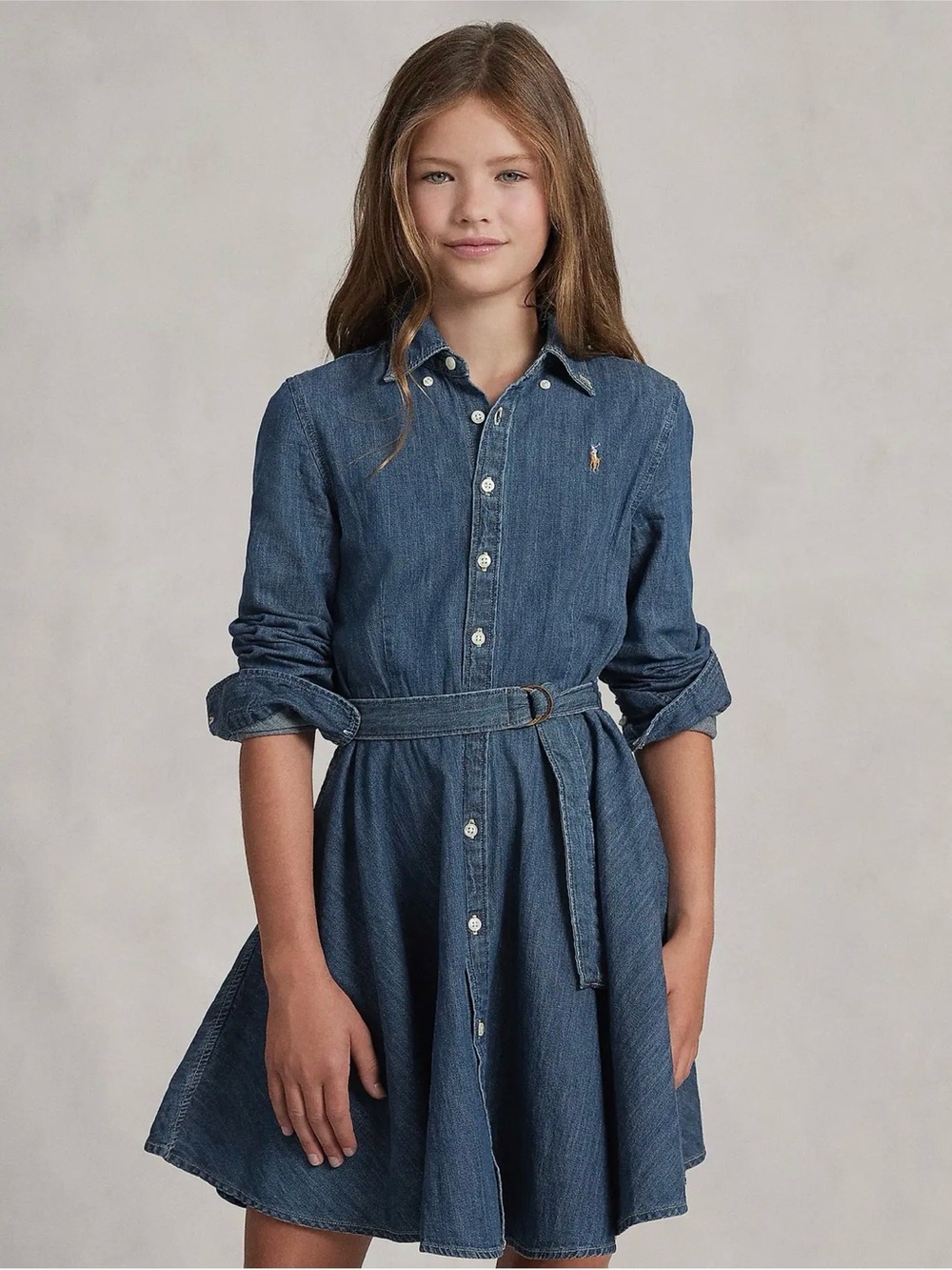 POLO RALPH LAUREN ' Denim Shirt Dress SIZE: 16